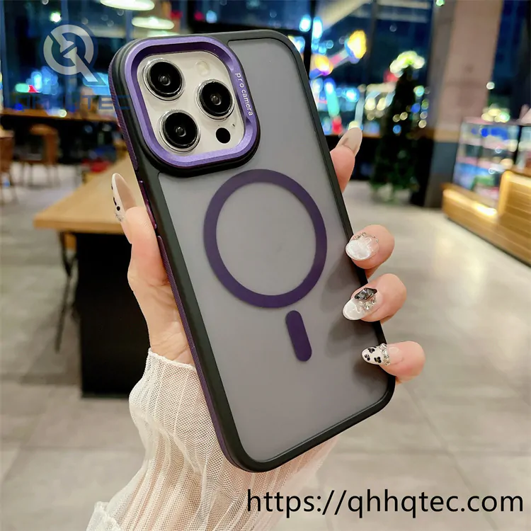 camera metal magsafe case anti slip frame