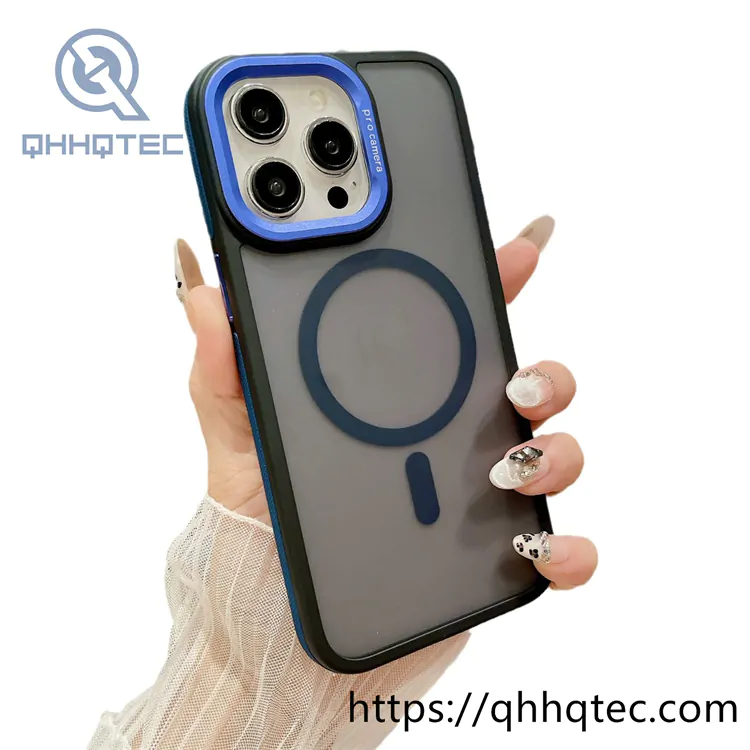 camera metal magsafe case anti slip frame