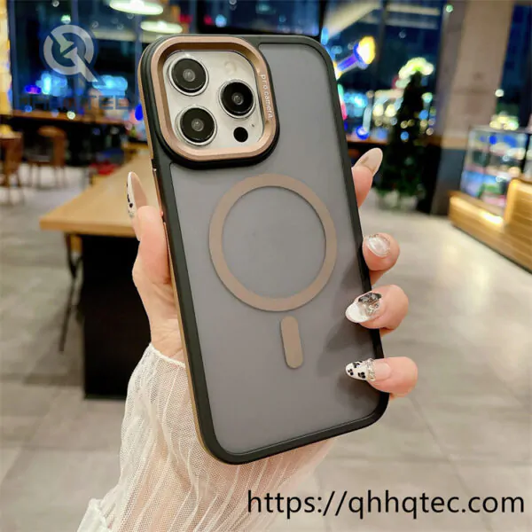 camera metal magsafe case anti slip frame