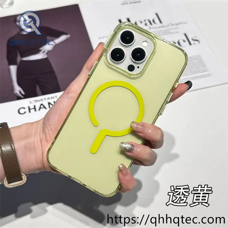 transparent new circle magnetic case