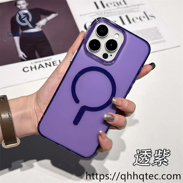 transparent new circle magnetic case