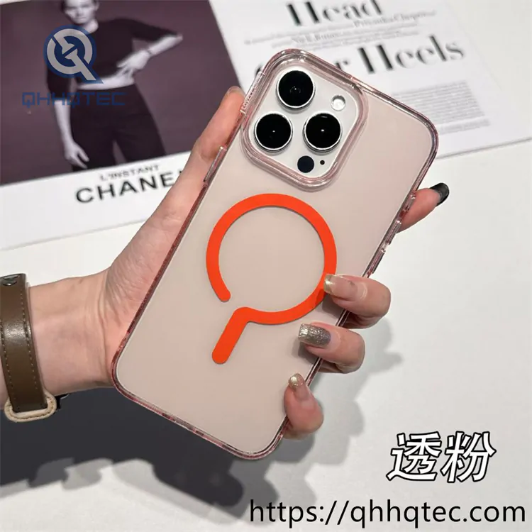 transparent new circle magnetic case