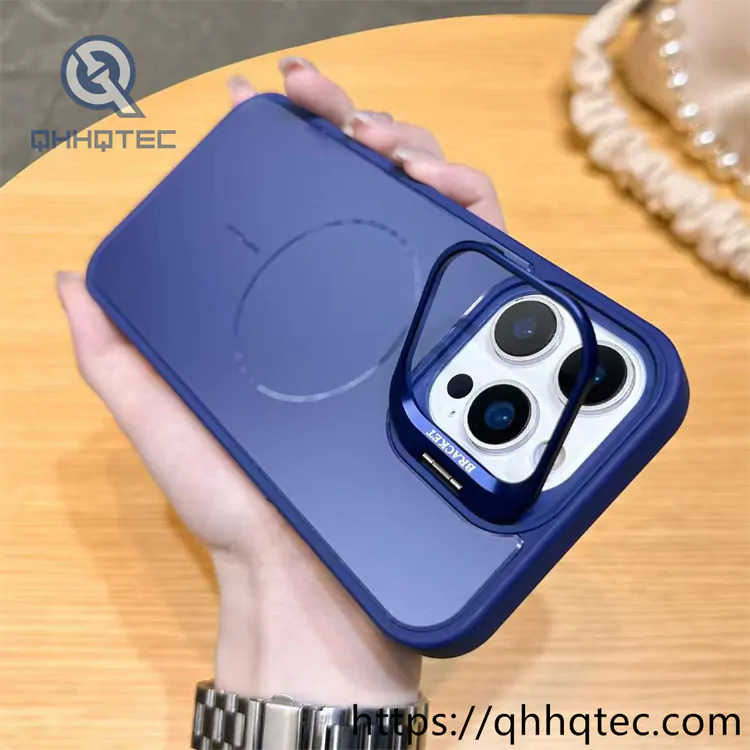 mirror bright solid color magnetic pop case