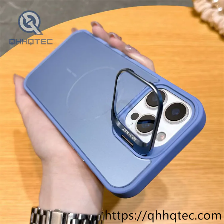 mirror bright solid color magnetic pop case