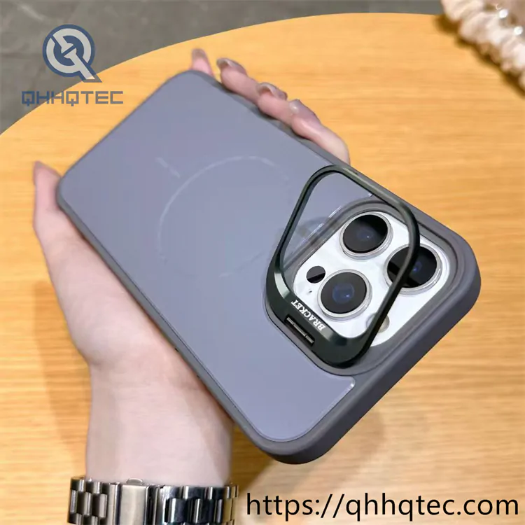 mirror bright solid color magnetic pop case