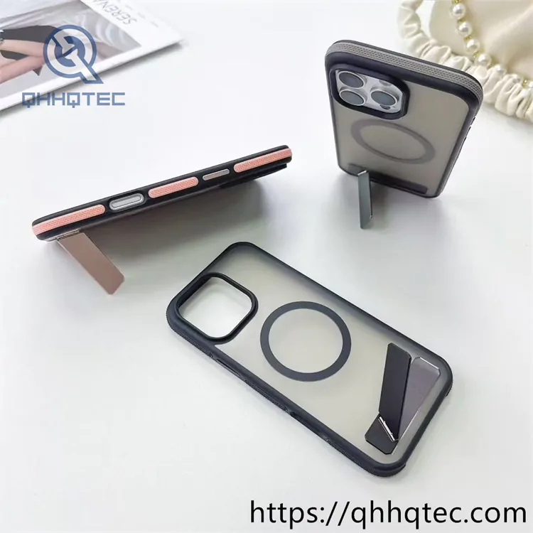 circular magnetic case with oblique straight bracket