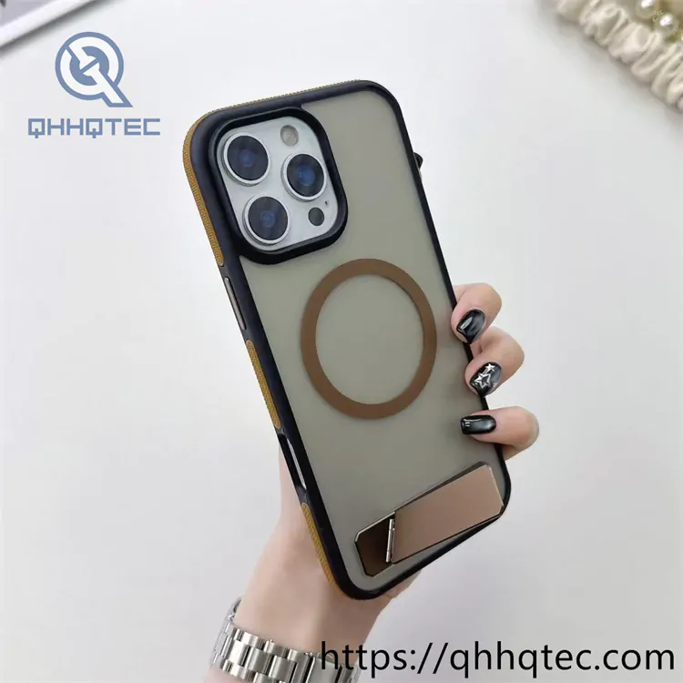 circular magnetic case with oblique straight bracket