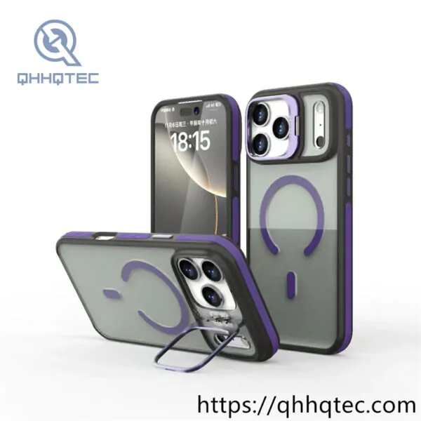 two colors ant slip phone magnetic case (复制)