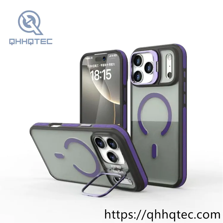 two colors ant slip phone magnetic case (复制)