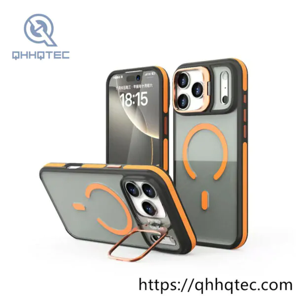 two colors ant slip phone magnetic case (复制)