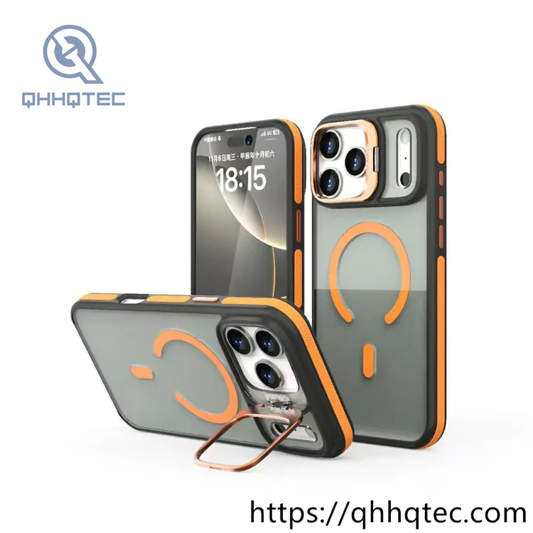 two colors ant slip phone magnetic case (复制)