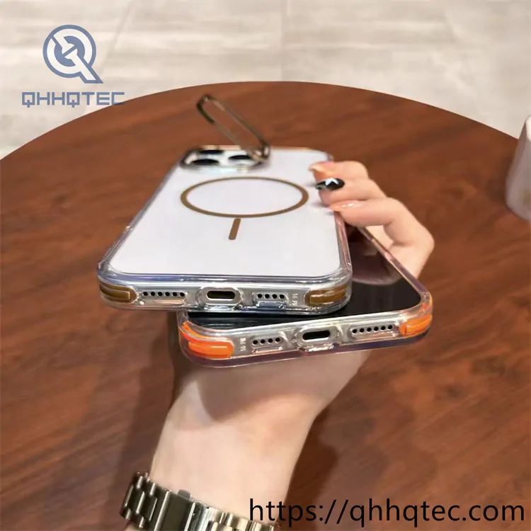 metal lens holder transparent magnetic case