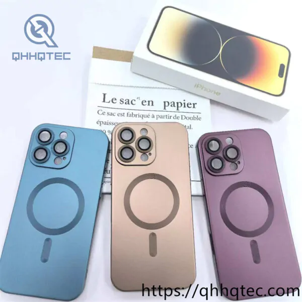 cd texture metallic paint magnetic phone case