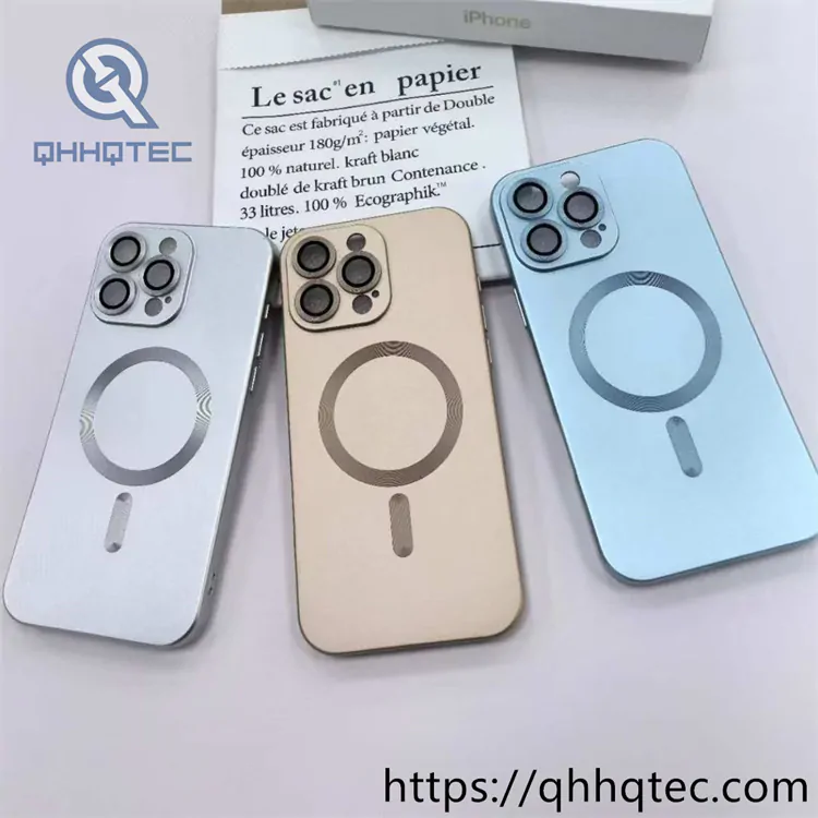 cd texture metallic paint magnetic phone case