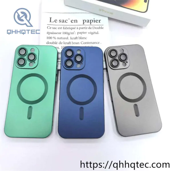 cd texture metallic paint magnetic phone case