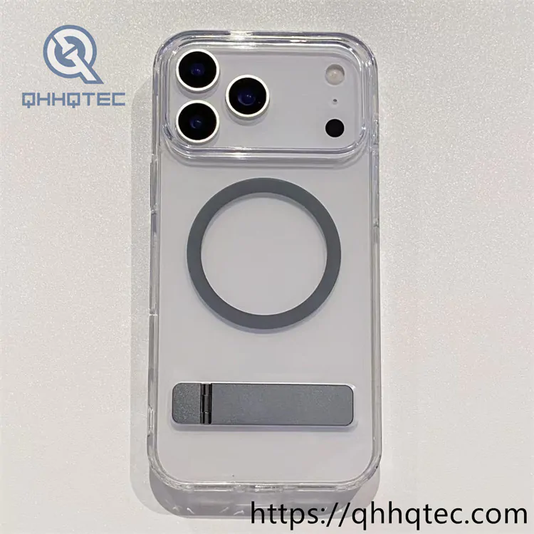 acrylic phone case with straight bracket