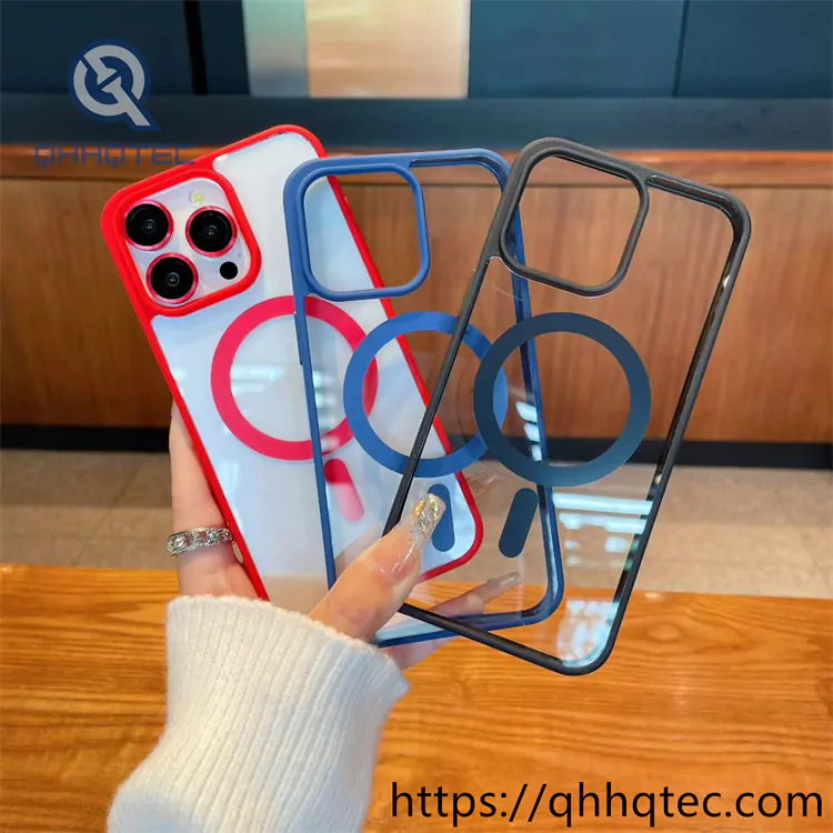 multicolor magnetic acrylic phone case