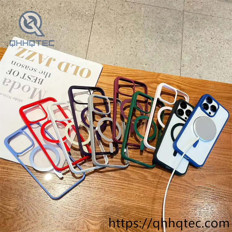multicolor magnetic acrylic phone case