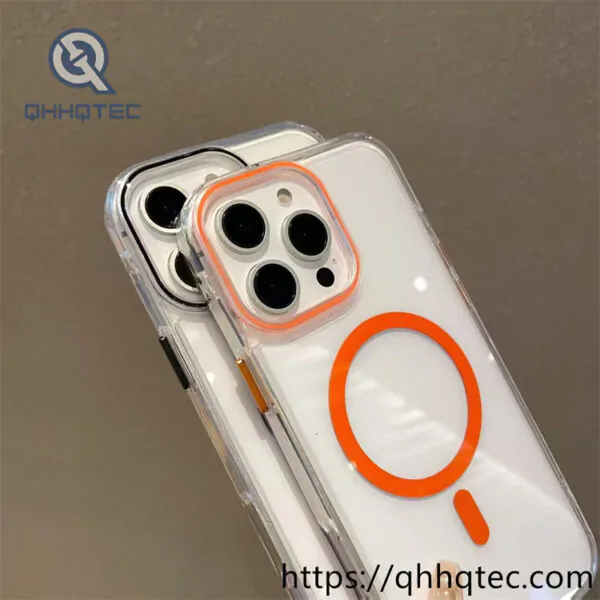 transparent color camera iphone 14 pro mag safe case