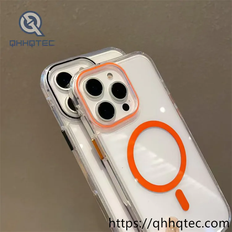 transparent color camera iphone 14 pro mag safe case