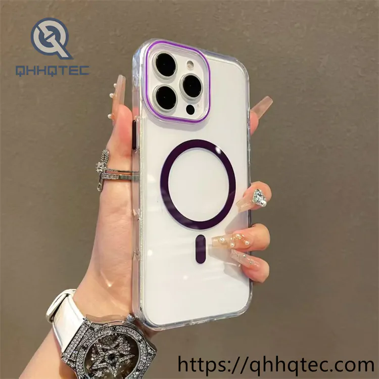 transparent color camera iphone 14 pro mag safe case