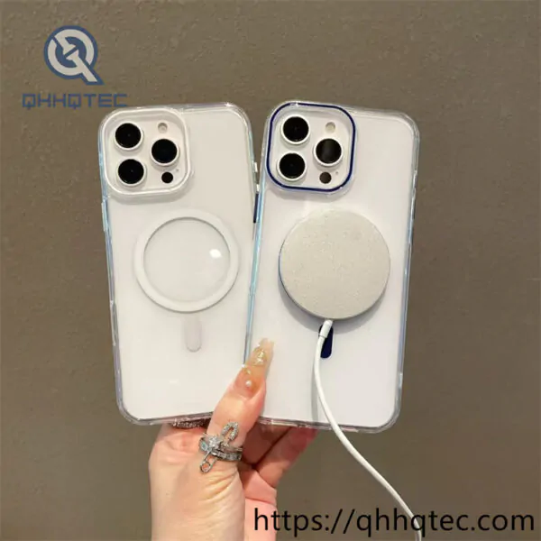transparent color camera iphone 14 pro mag safe case