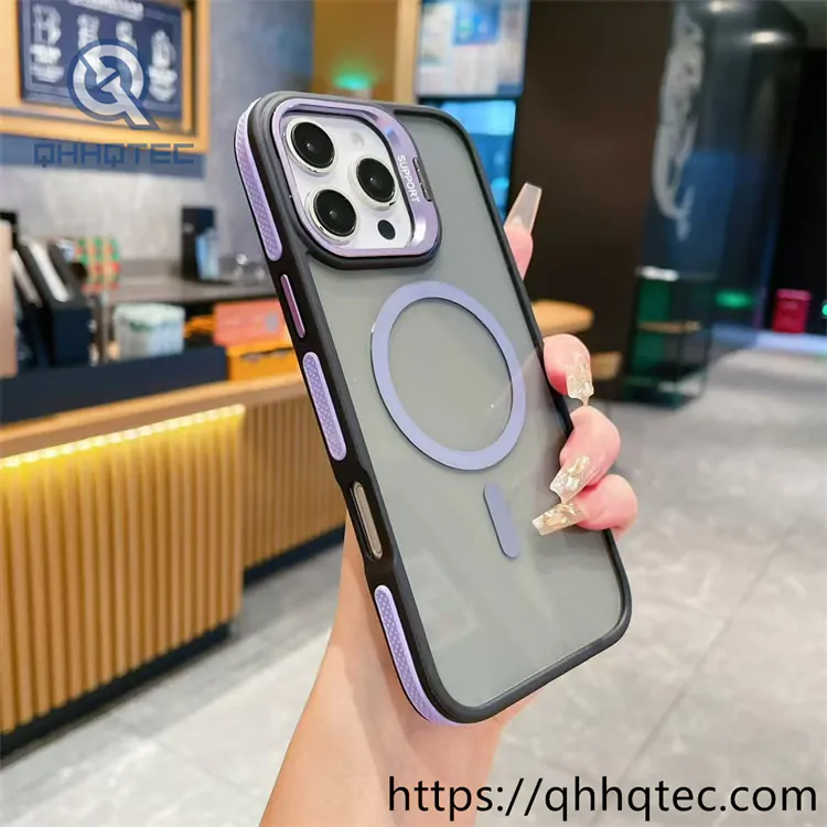 double color anti slip magsafe matte case for iphone 14 pro max