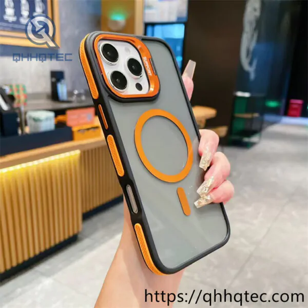 double color anti slip magsafe matte case for iphone 14 pro max
