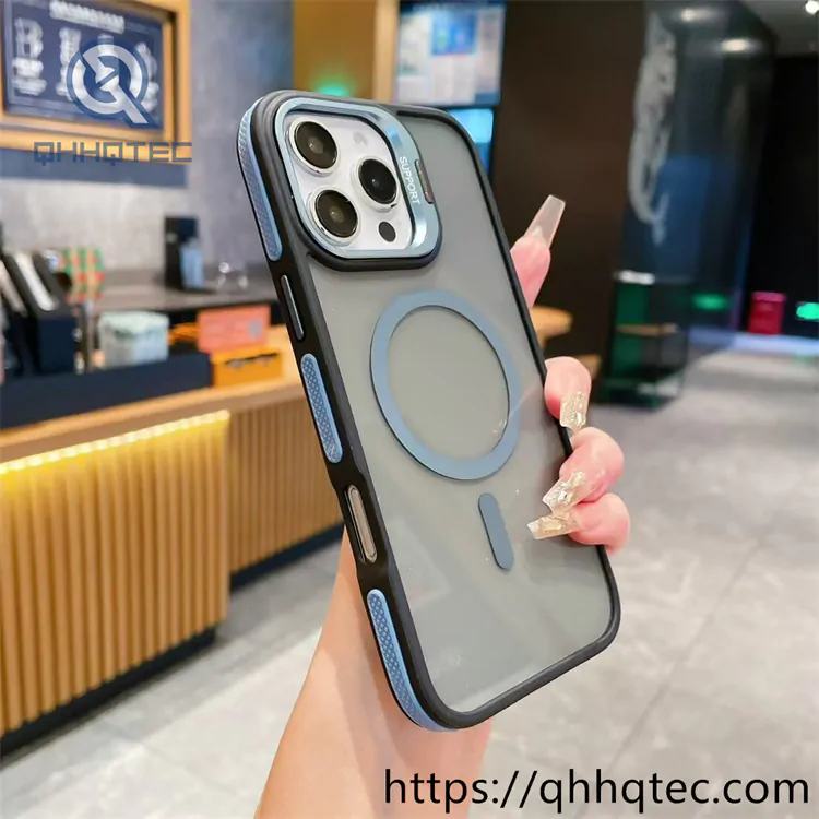 double color anti slip magsafe matte case for iphone 14 pro max
