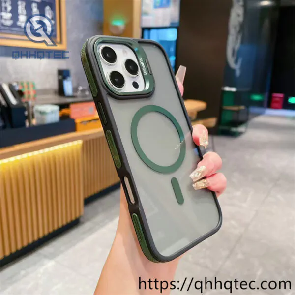 double color anti slip magsafe matte case for iphone 14 pro max