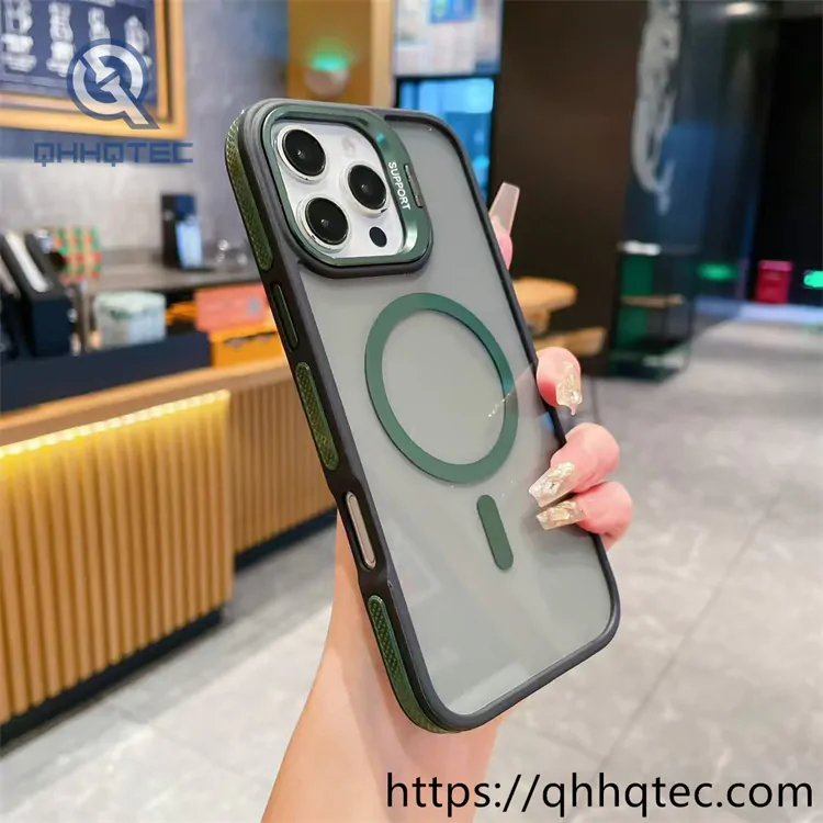 double color anti slip magsafe matte case for iphone 14 pro max