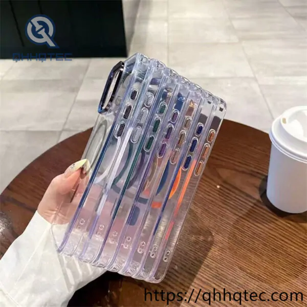 iphone 16 pro diamond transparent magnetic case