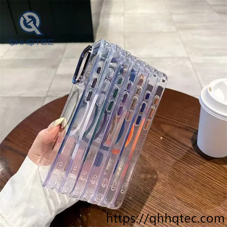 iphone 16 pro diamond transparent magnetic case
