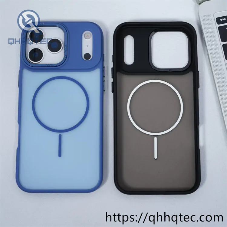 skin texture thin magnetic ring phone case