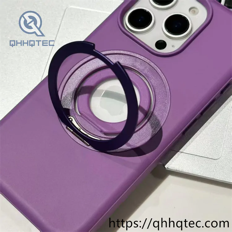 round hollow logo magnetic pop case