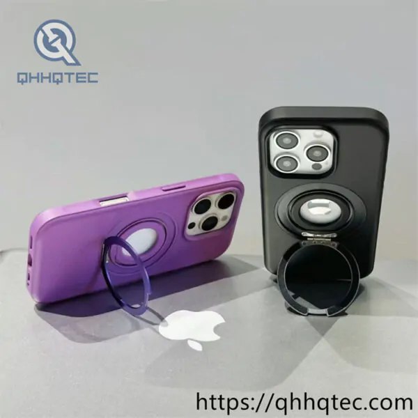 round hollow logo magnetic pop case