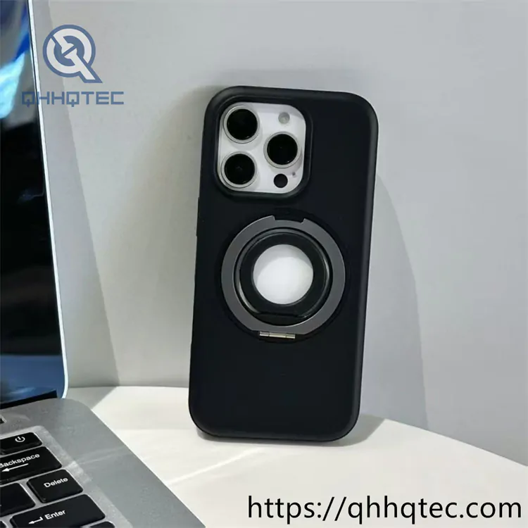 round hollow logo magnetic pop case