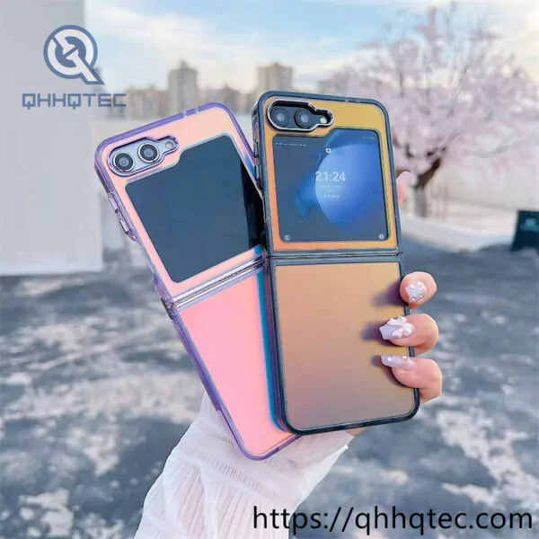 laser color foldable phone case