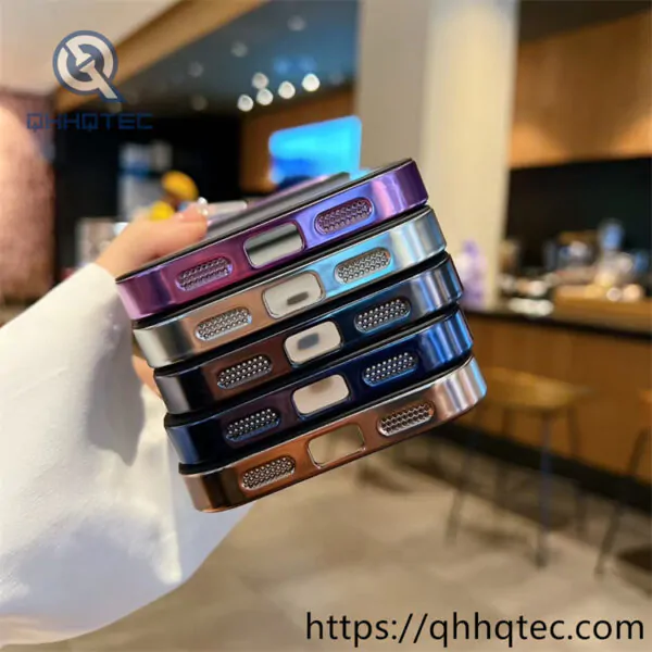 smooth acrylic magnetic metal phone case