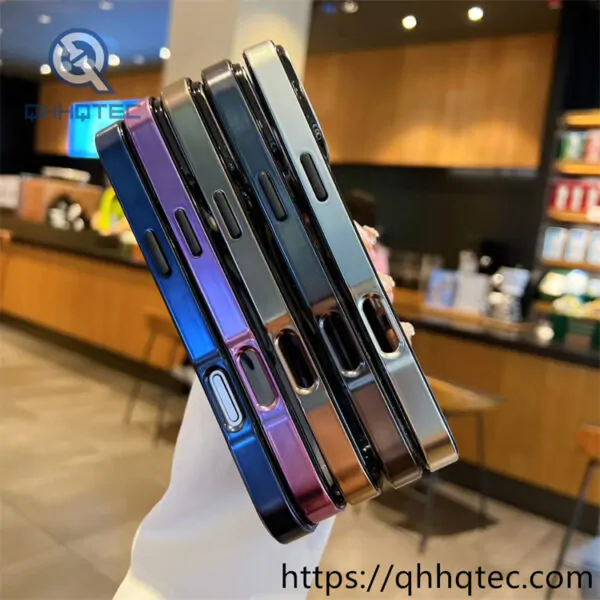 smooth acrylic magnetic metal phone case