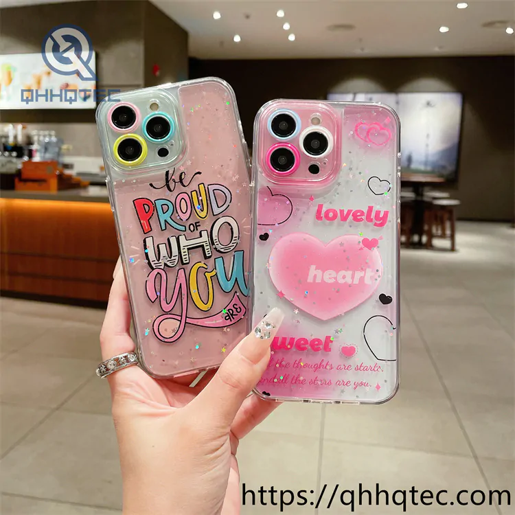 pro camera women design glitter case