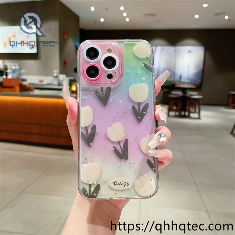 pro camera women design glitter case