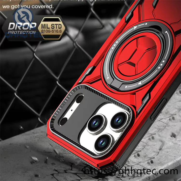360 rotatable stand popsocked second generation golden armor case