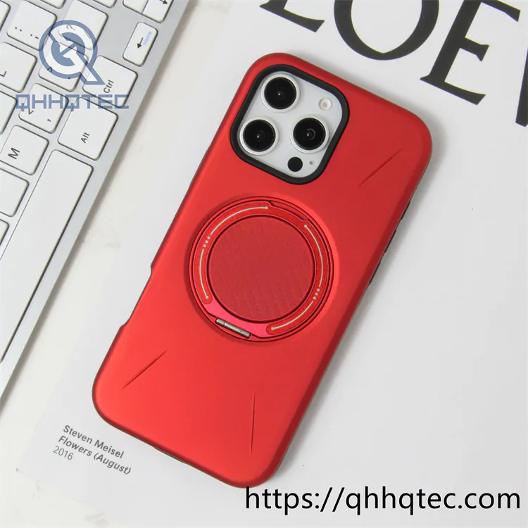120 degree rotatable carbon fiber bracket magnetic hard case