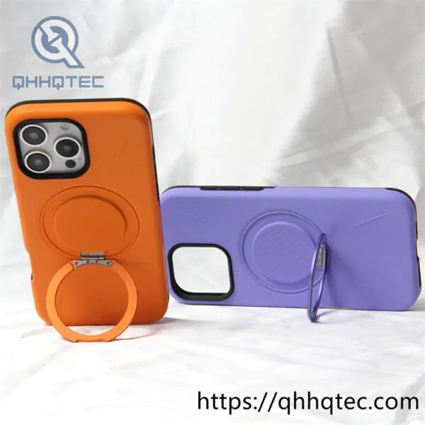120 degree rotatable carbon fiber bracket magnetic hard case