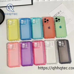 macaron color transparent 3 in 1 case