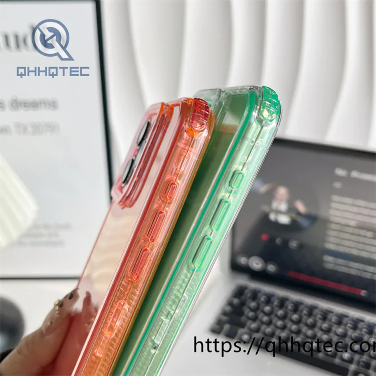 macaron color transparent 3 in 1 case