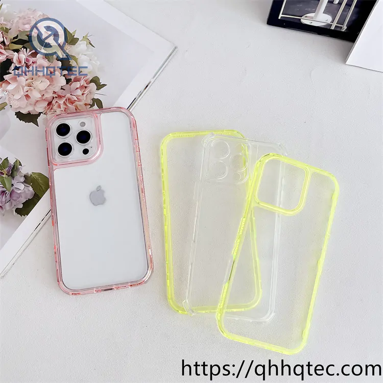 clear transparent 3 in 1 case color frame