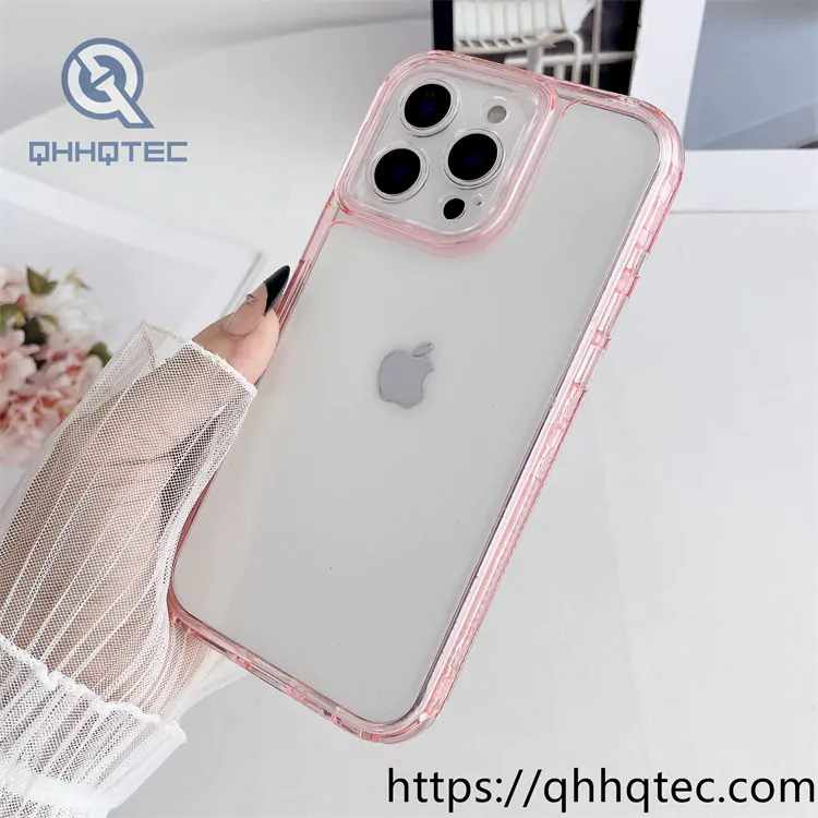 clear transparent 3 in 1 case color frame