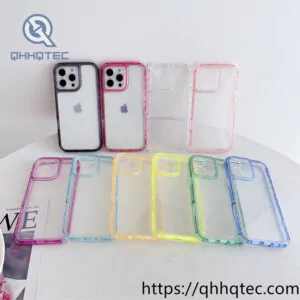 clear transparent 3 in 1 case color frame